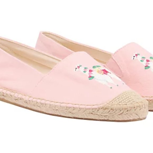 Joules Embroidered Canvas Espadrille A373821- Shelbury Pink 6 - Picture 5 of 5